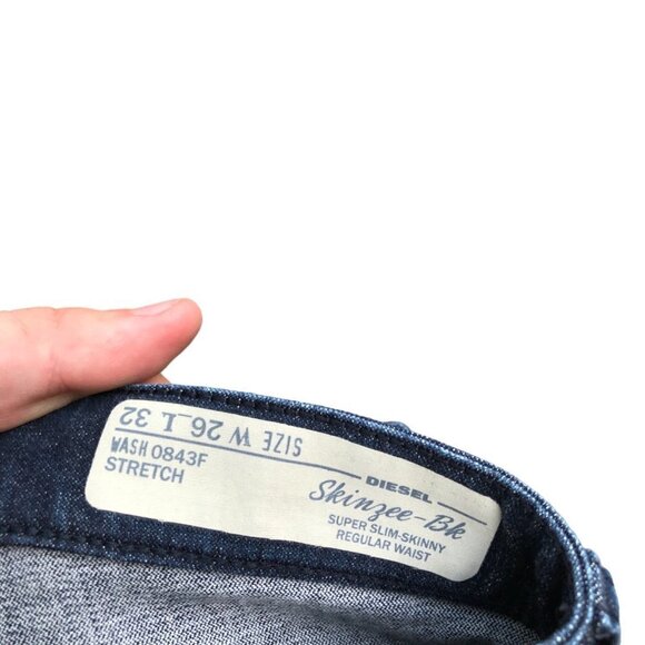 Diesel Jeans Size 26 Blue - Picture 6 of 6